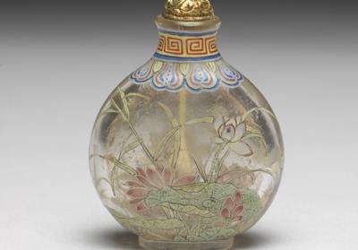 图片[3]-Transparent glass-body painted enamel snuff bottle with a lotus-blossom design, Qianlong reign (1735-1796), Qing dynasty-China Archive